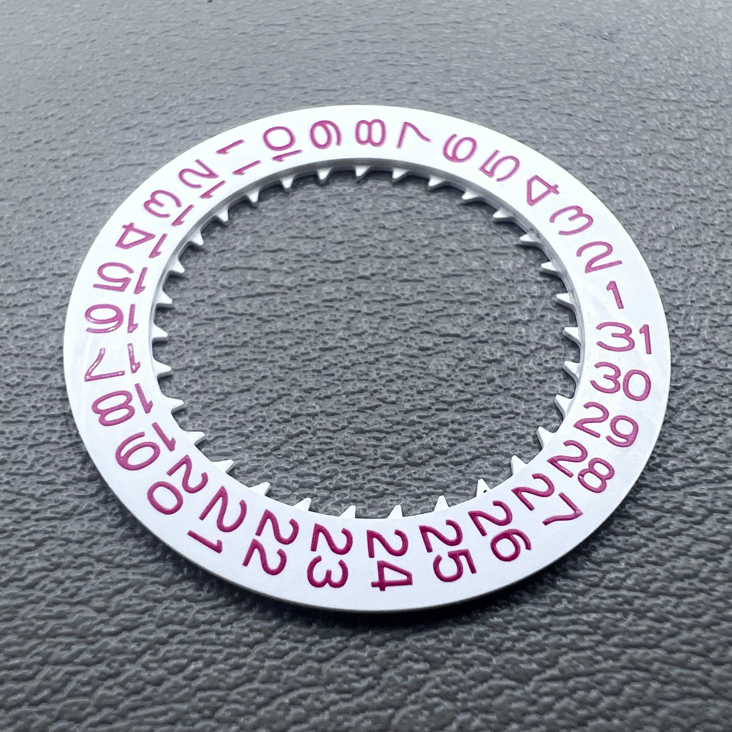 2 PIECES Red Character White Background Disk Date Wheel for NH35 NH36 Date@3