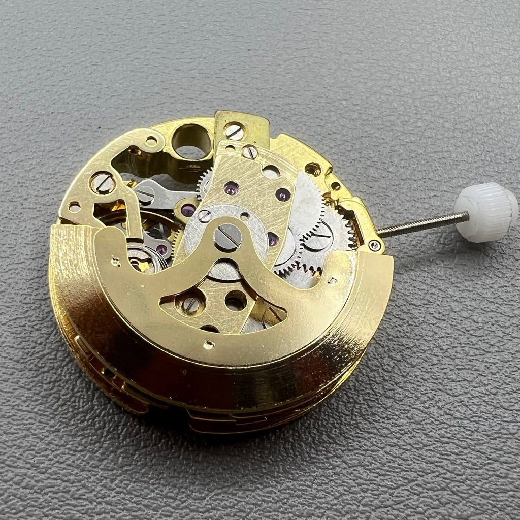 26.5mm Diameter 7120 Golden Hollow Carved Mechanical Automatic Movement