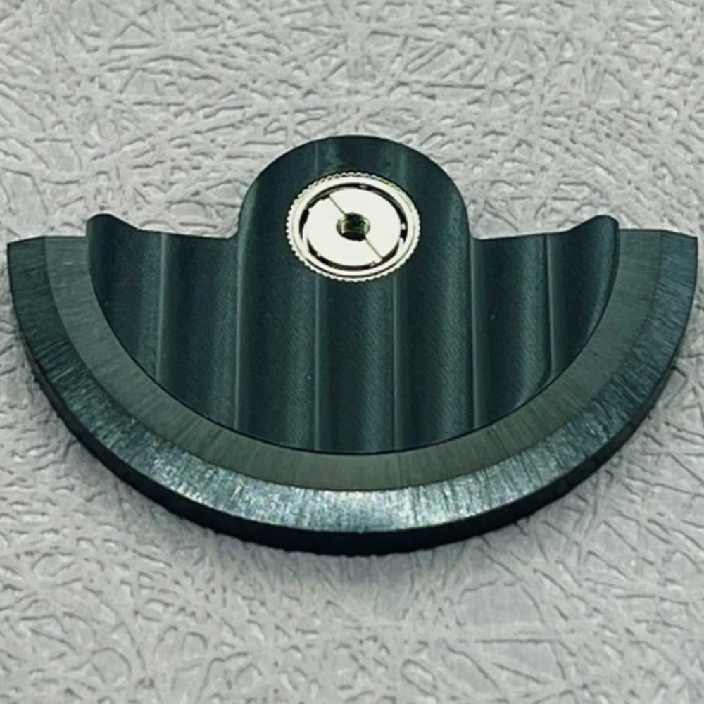 Modified Dark Blue Vertical Stripe Oscillating Weight for NH35 NH36 Movement