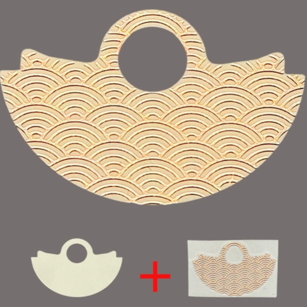 Silver Background Rose Golden Wave Up Slice Rotor Oscillating Weight for NH35