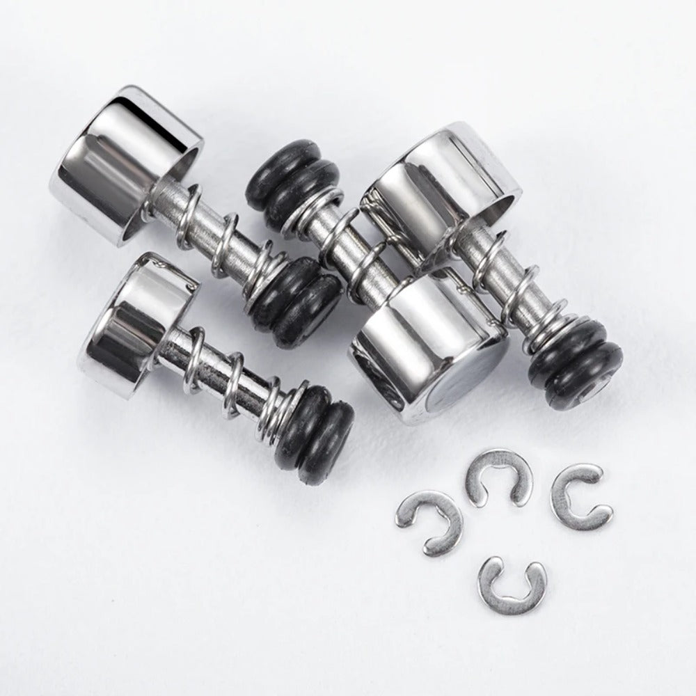 4pcs Silver Watch Push Buttons for Casio DW5600 Waterproof Stainless Steel