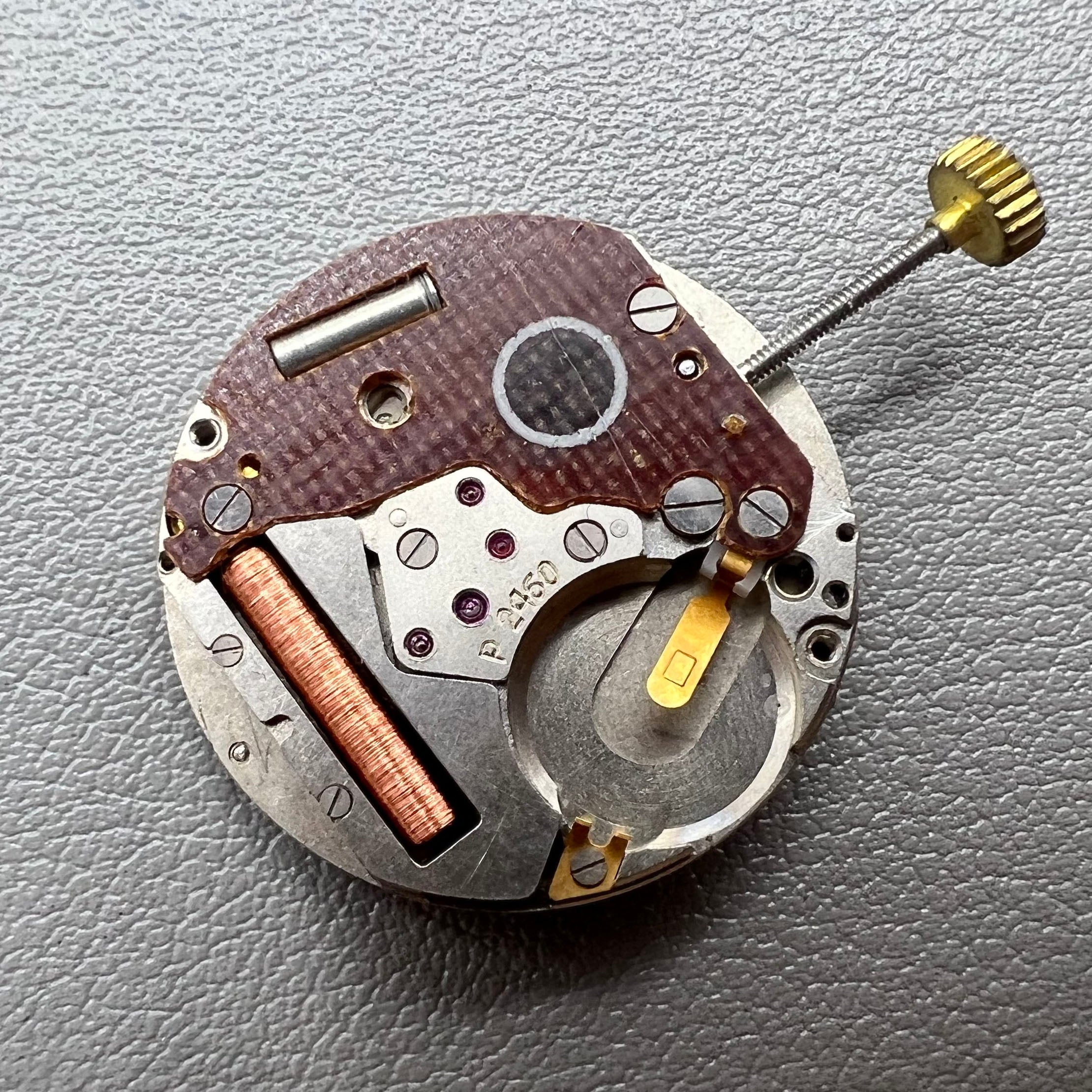 Working New Swiss P-2460 Quartz Watch Movement 3 Hands