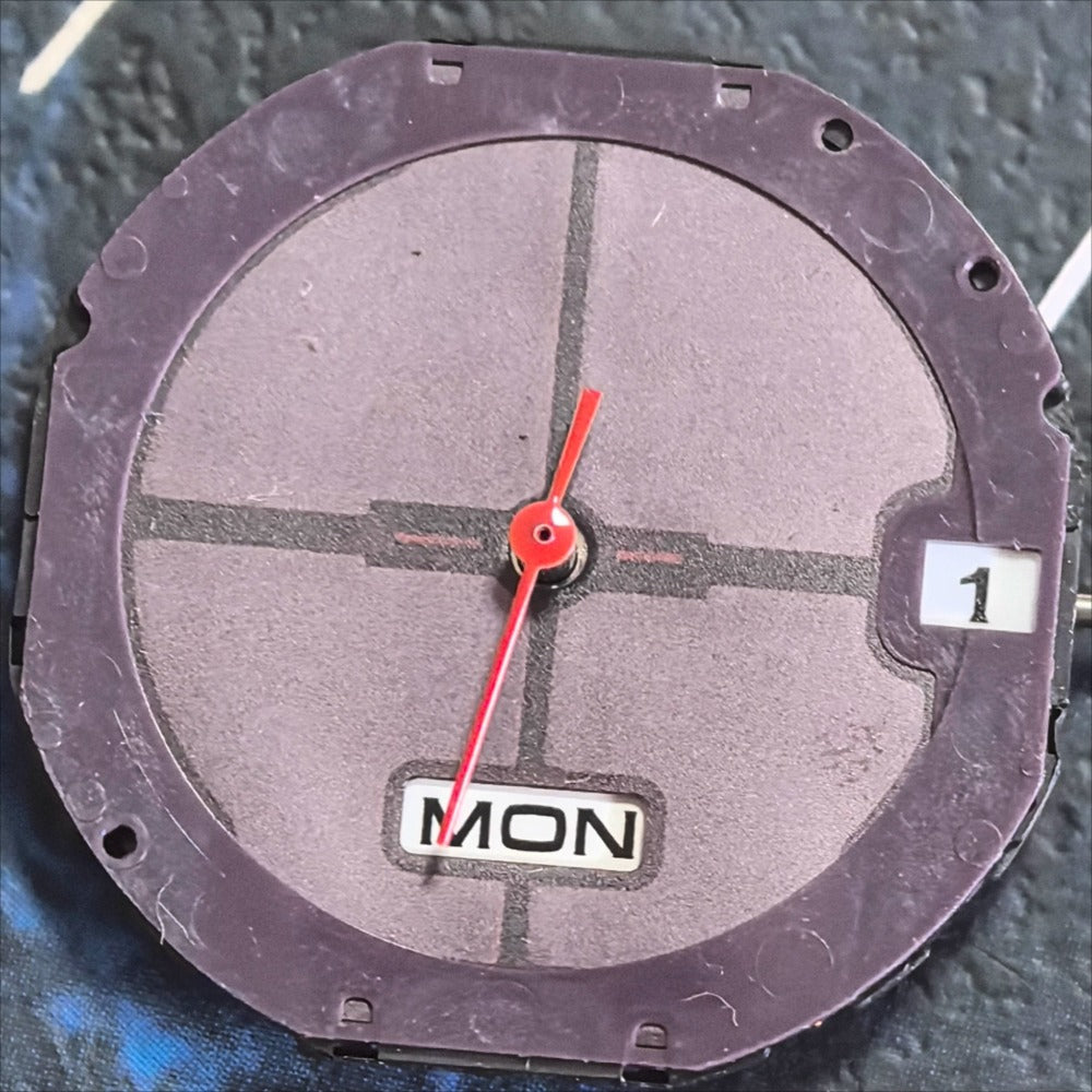 Japan Made Citizen E106M Solar Movement White Disk Double Calendar