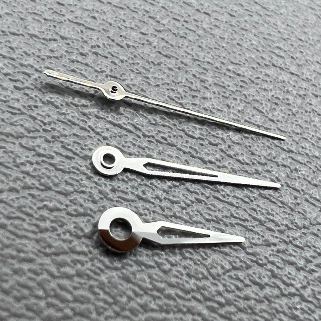 Hollow Silver Trim No Lume Watch Hands Set for Movement NH05 NH06