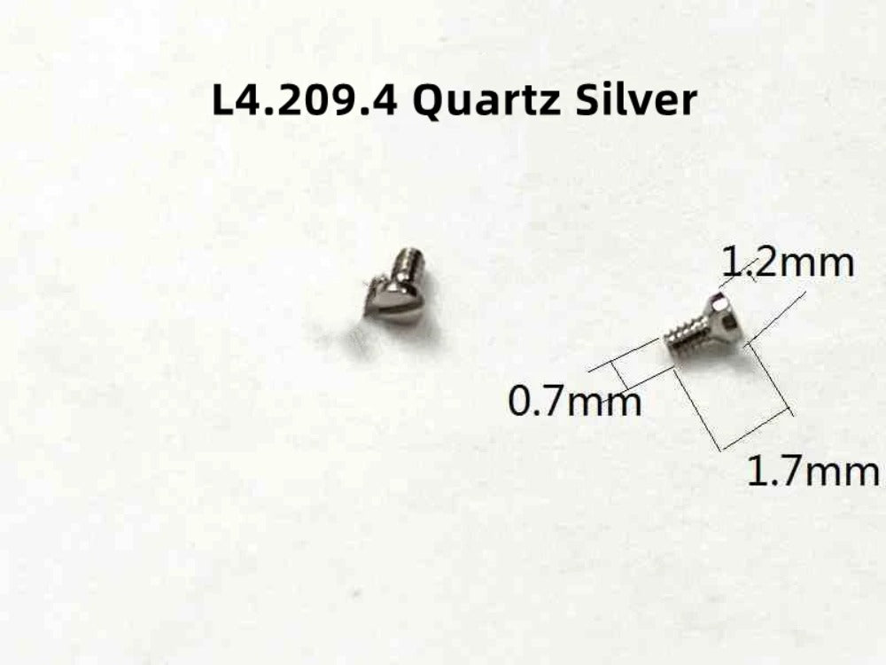 6 PIECES Silver Watch Case Back Screw 0.7mm Fit for L4 Series Quartz Watch