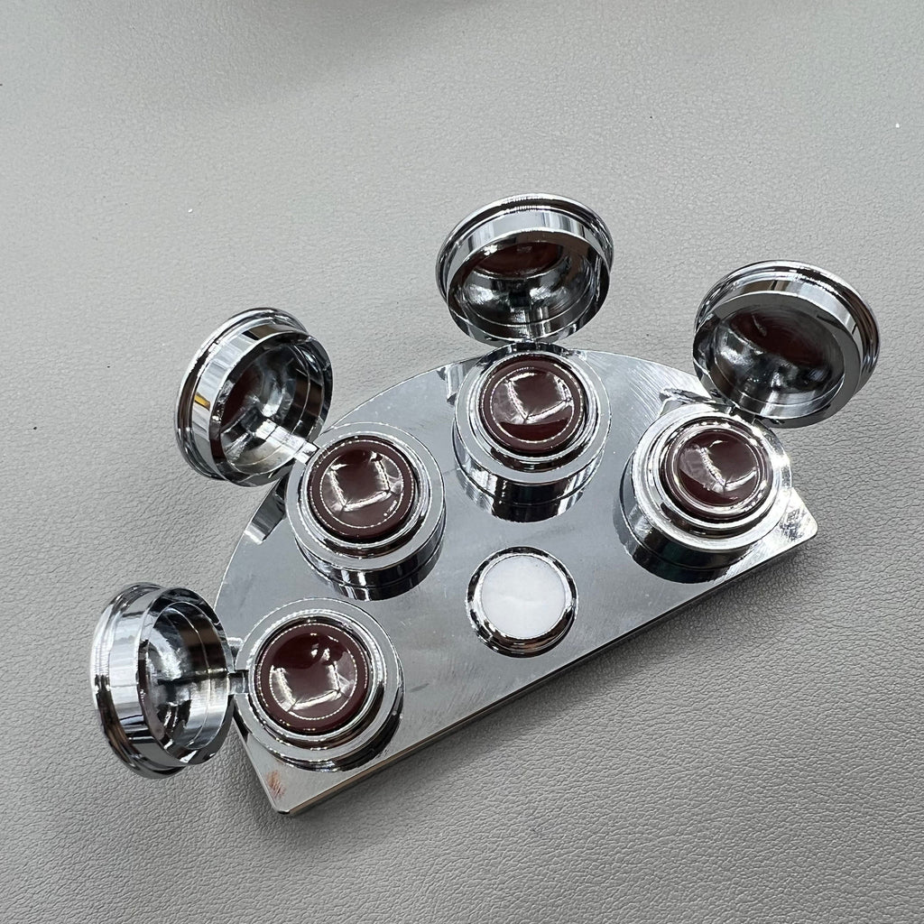 Watch Oil Cup Stand S/S 4 Oiler Dishes Cups with Cover BG 30180-A Replacement