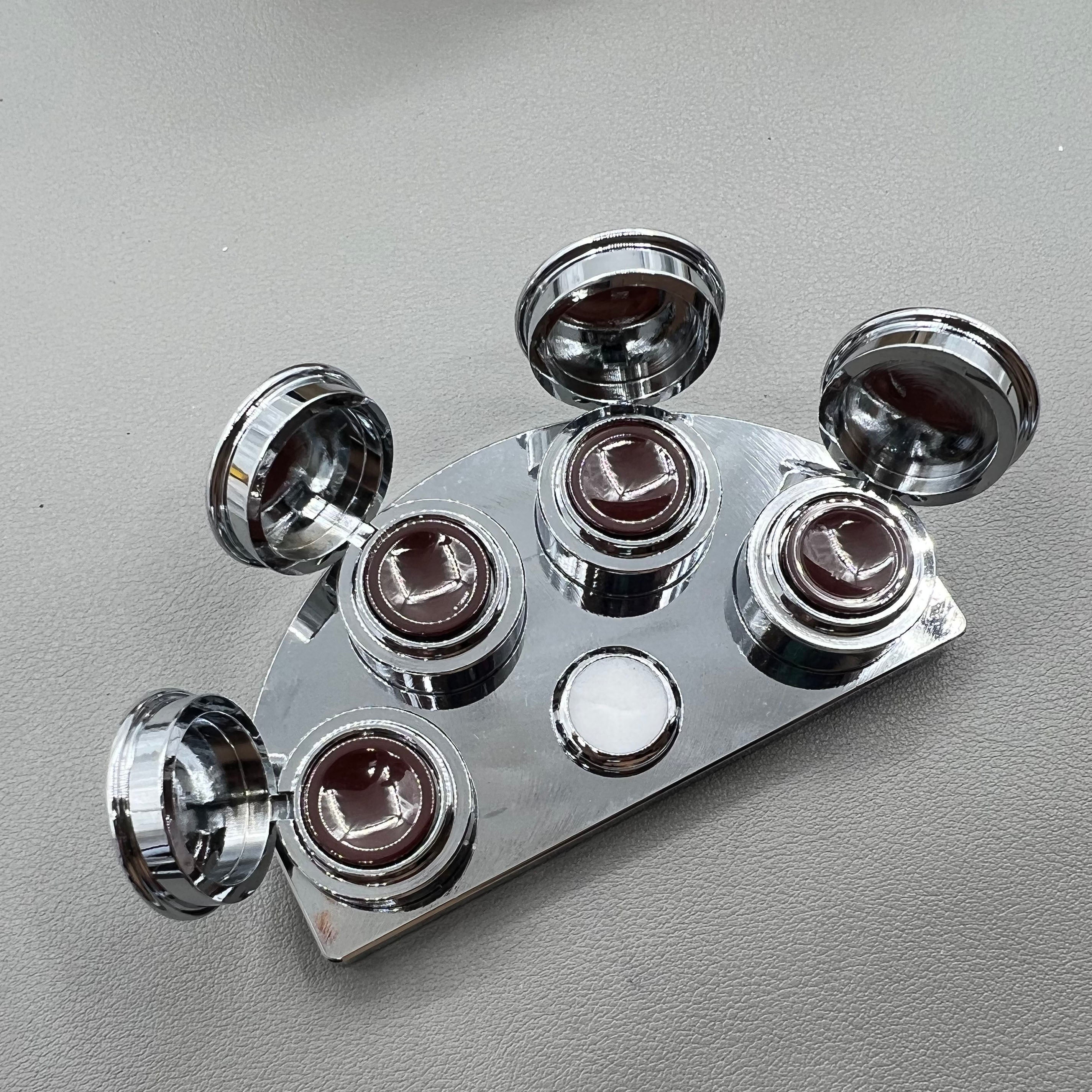 Watch Oil Cup Stand S/S 4 Oiler Dishes Cups with Cover BG 30180-A Replacement