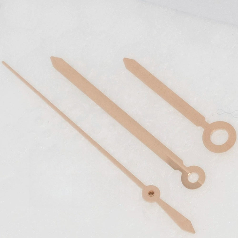 11x16.5x17.6mm Rose Golden No Lume Watch Hands for ETA C07.111 Movement T099