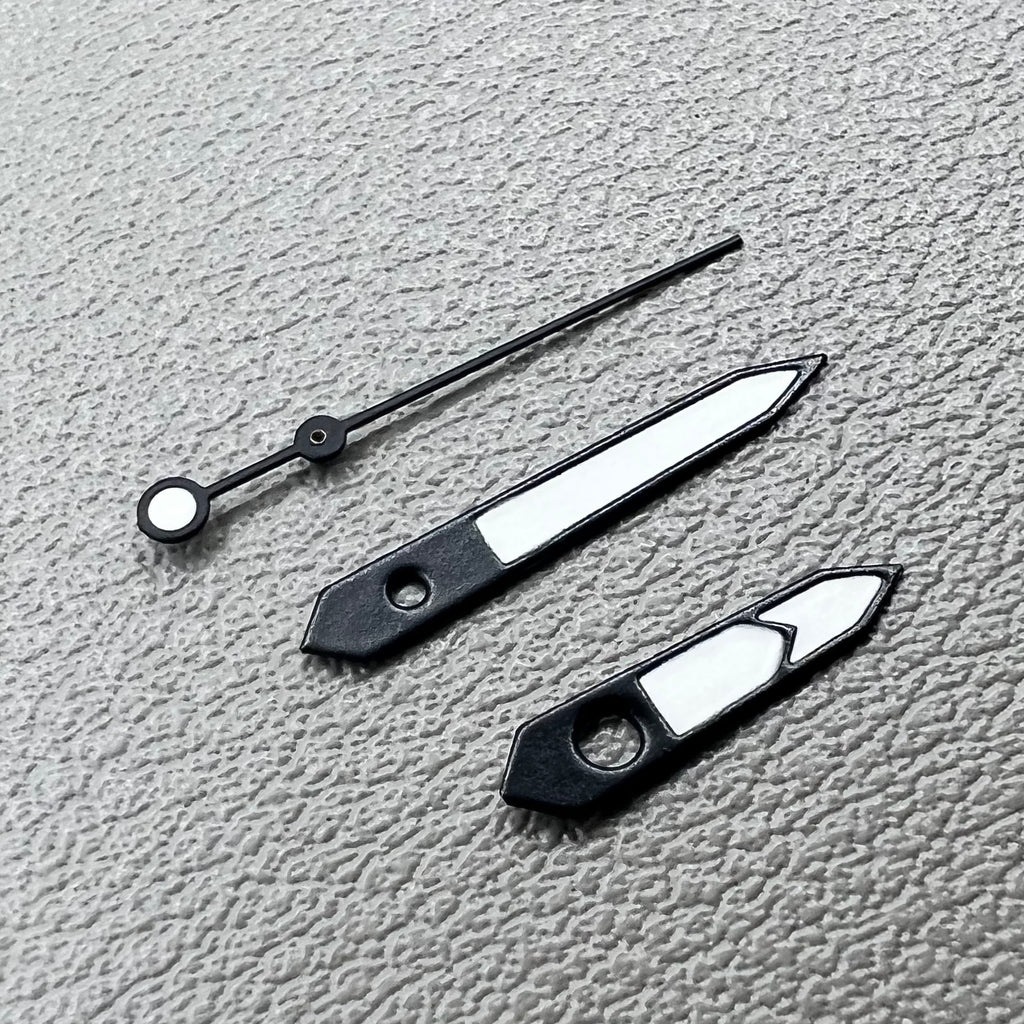 Green Lume White+Black Trim Watch Hands Set for NH35 NH36 7S26 NH70 NH72