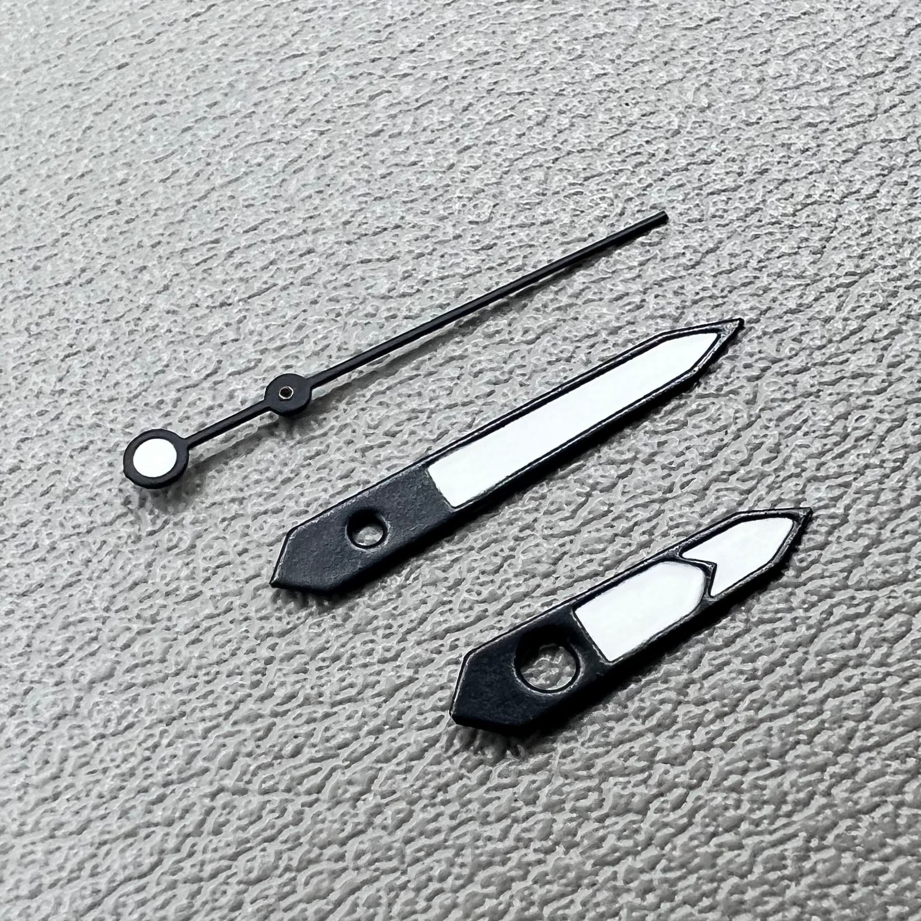 Green Lume White+Black Trim Watch Hands Set for NH35 NH36 7S26 NH70 NH72