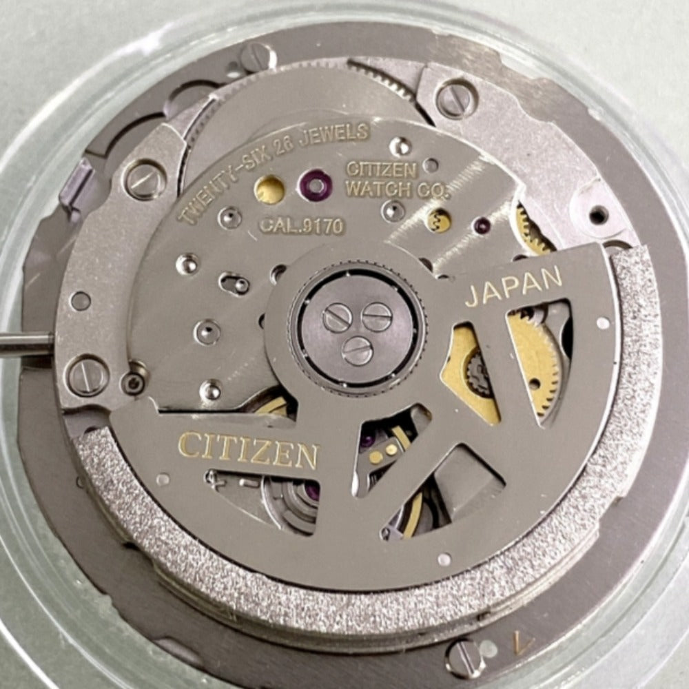 Original Japan Made Citizen 9170 Mechanical Black Disk Small Second At 3/6/9