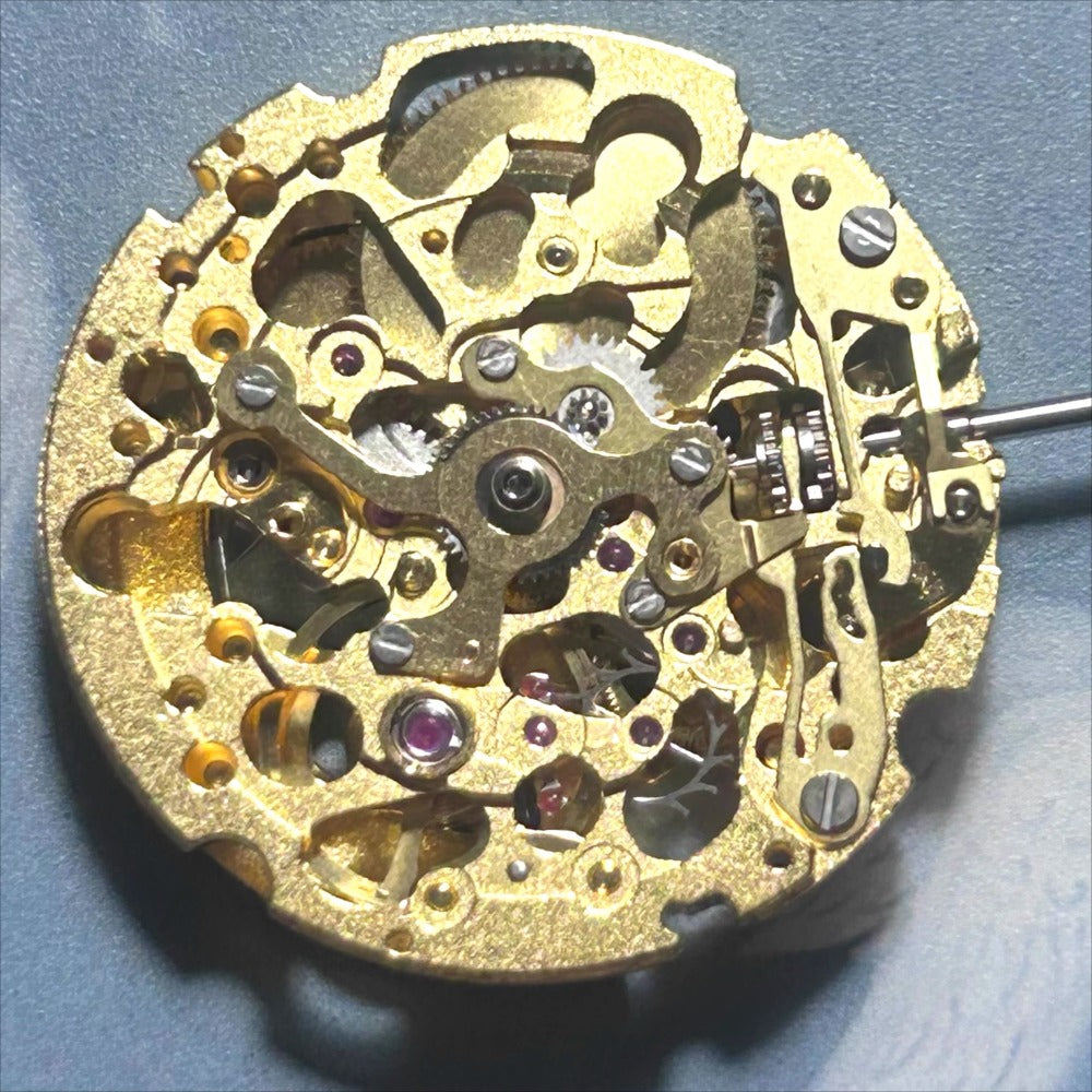 Japan Made Golden Miyota 8N24 Hollow Mechanical Movement Watch Part