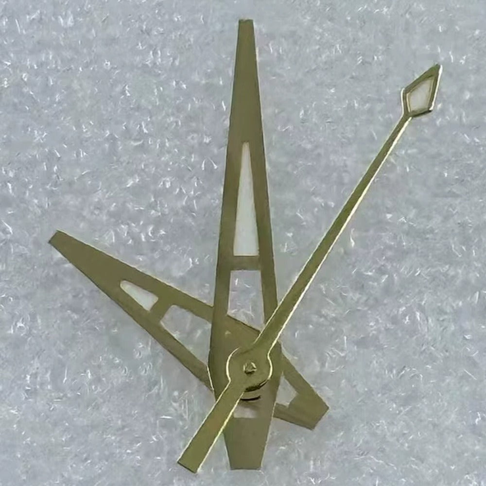 Golden Green Lume Big Arrow Watch Hands for NH35/36 NH38 NH72 NH70
