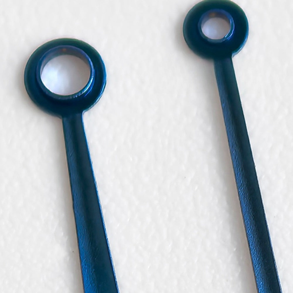 6.5x10mm Burnt Steel Blue Watch Hand Set for Blue Balloon Series W69011Z4690