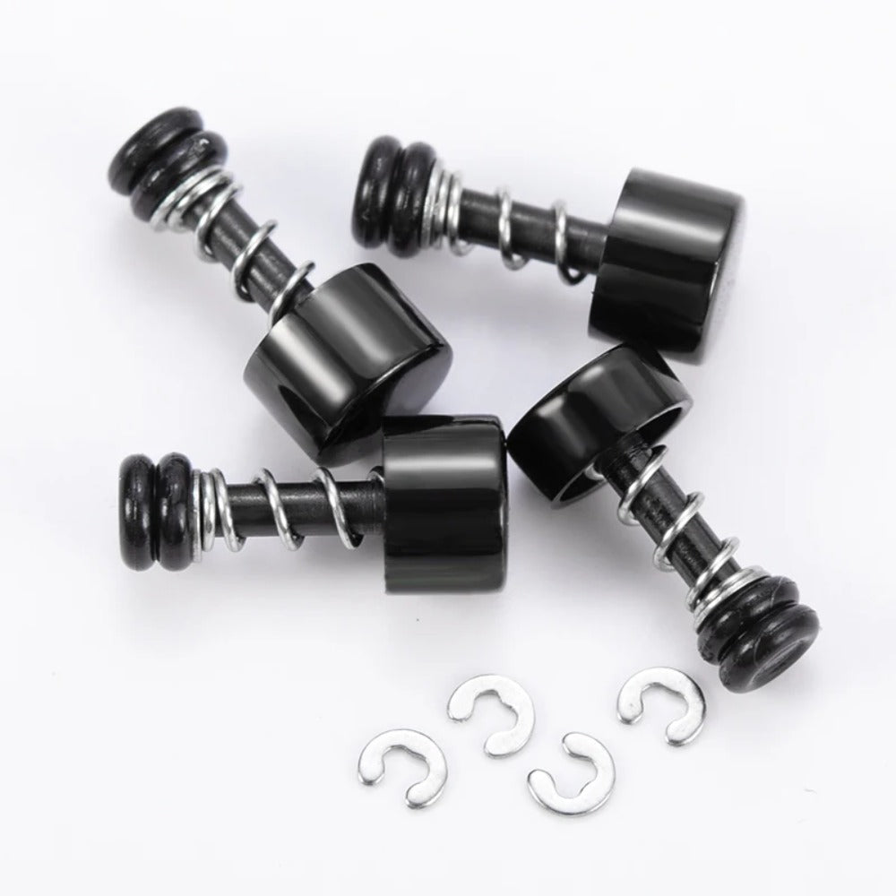 4pcs Black Watch Push Buttons for Casio DW5600 Waterproof Stainless Steel