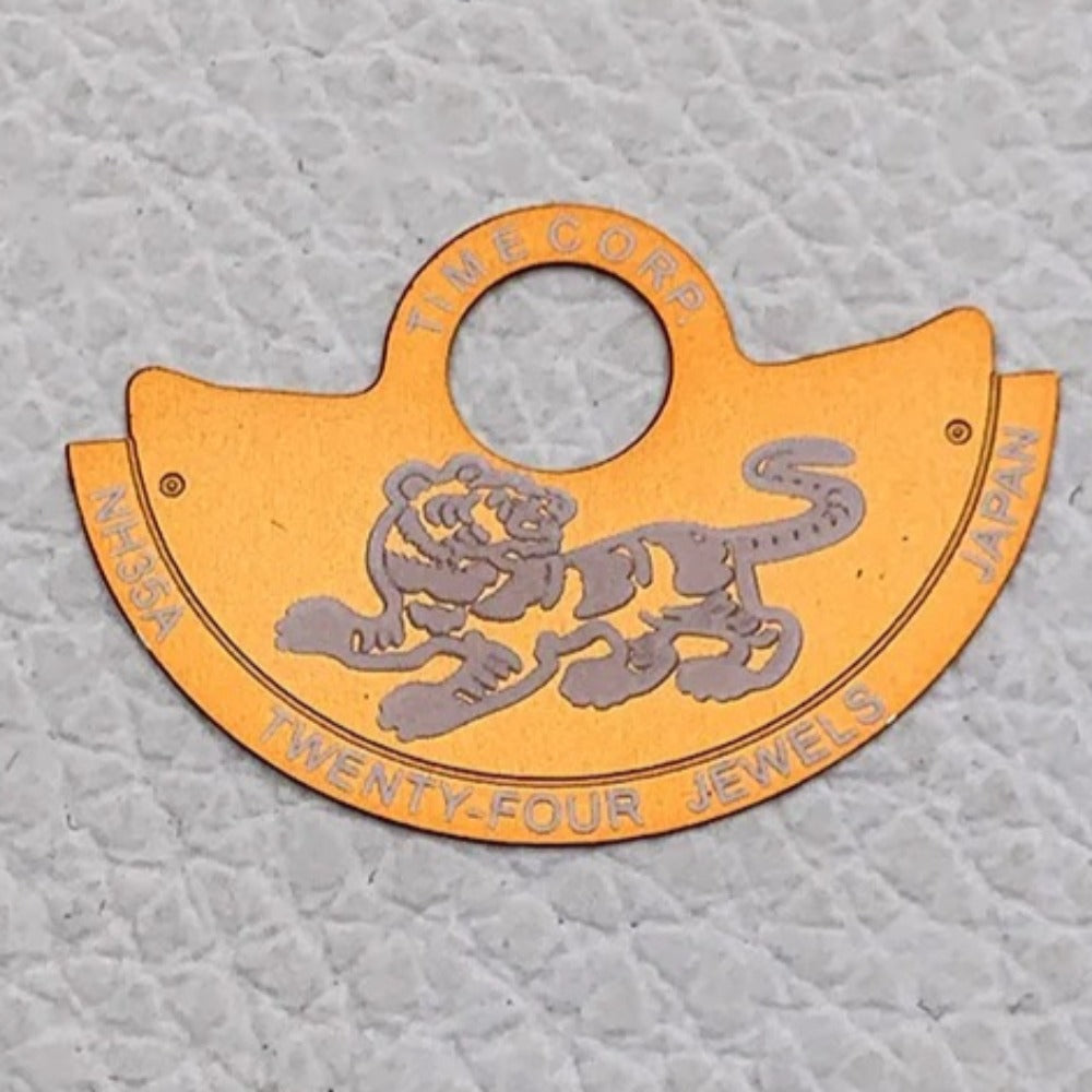 Orange Tiger Rotor Oscillating Weight Overlay Fit for NH35 NH36 7S26 4R35