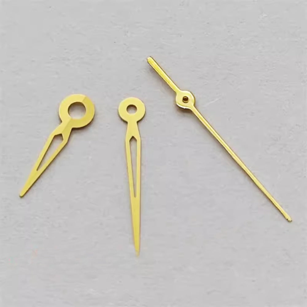 10x9x6mm Hollow Golden Trim No Lume Watch Hands Set for NH05 NH06 Movement