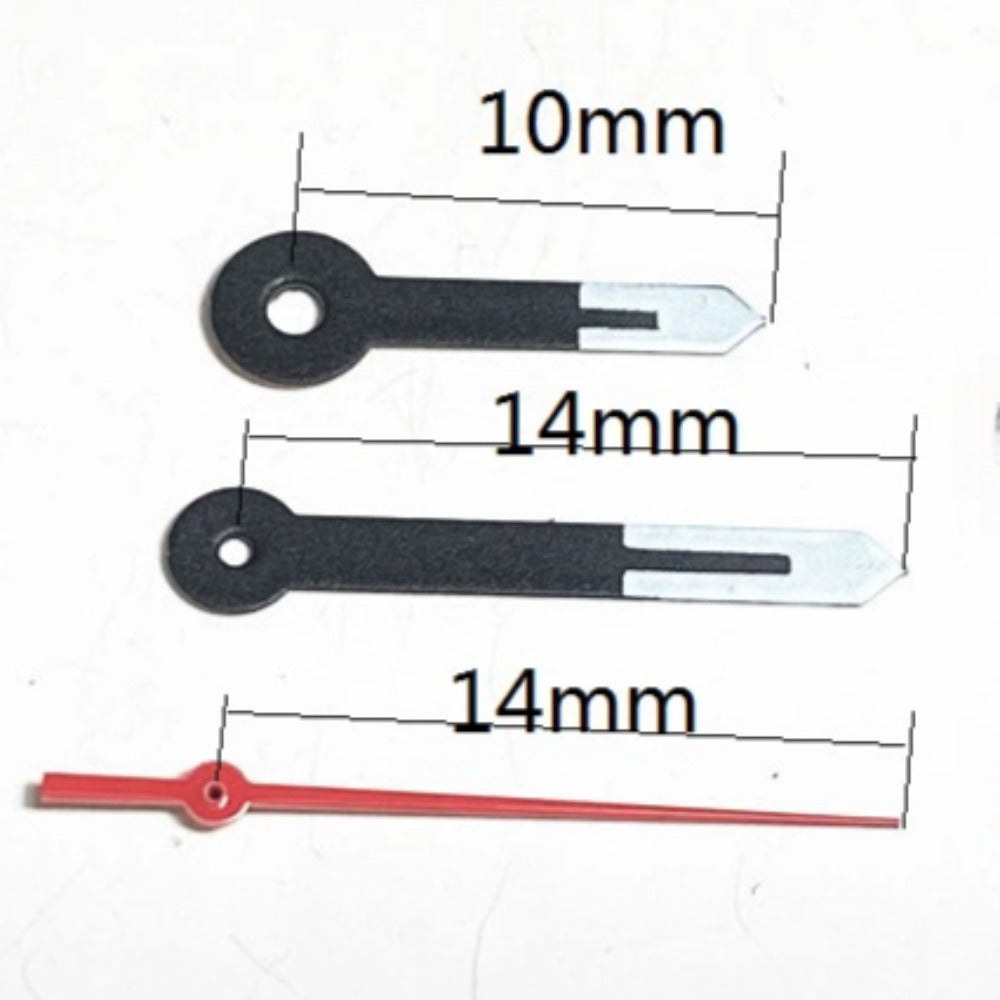 10X14X14mm White+Black Red Second Watch Hands for Ronda 515 Quartz Movement