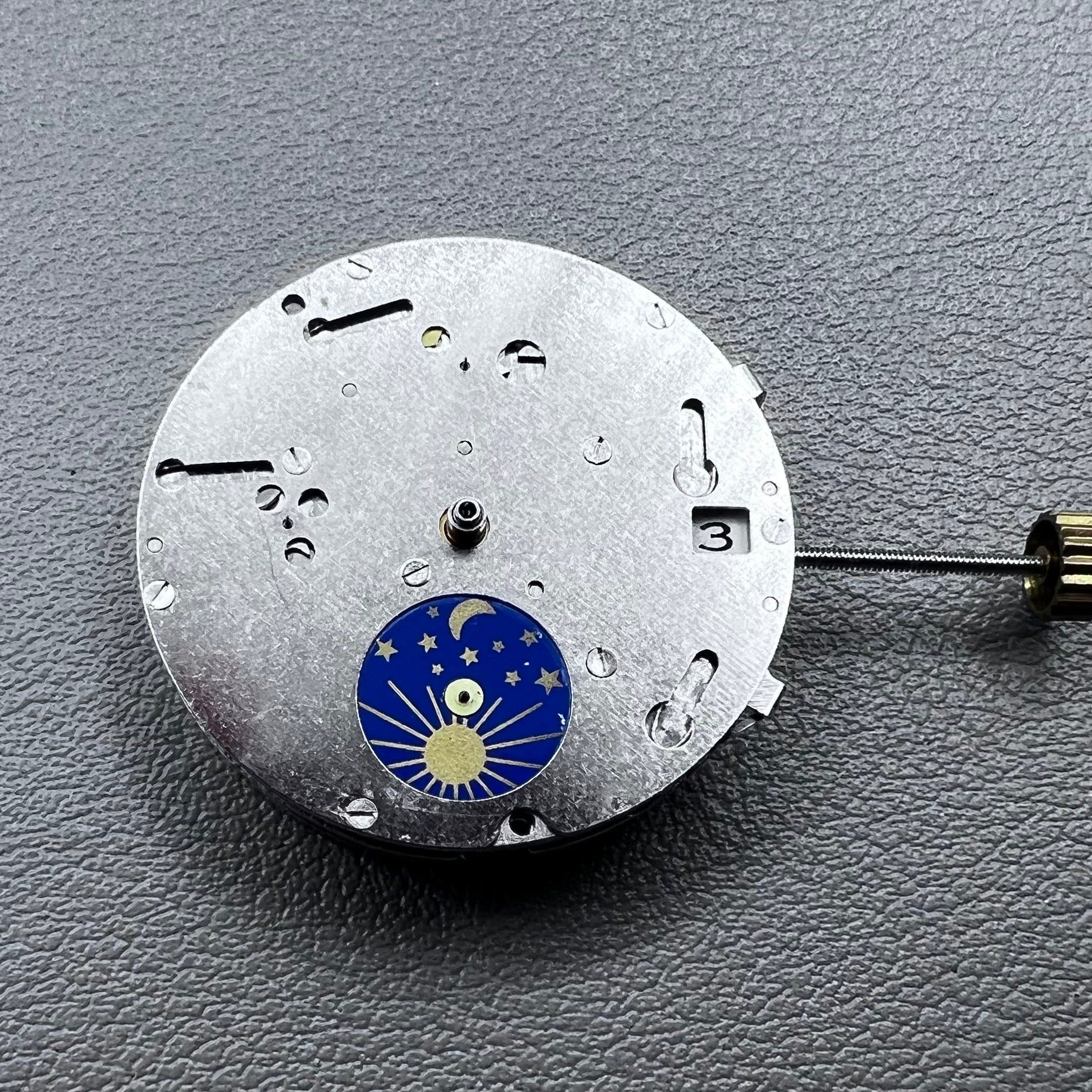 China 2813 Moon Phase@6 Date Silver Multi-Function Automatic Mechanical Movement