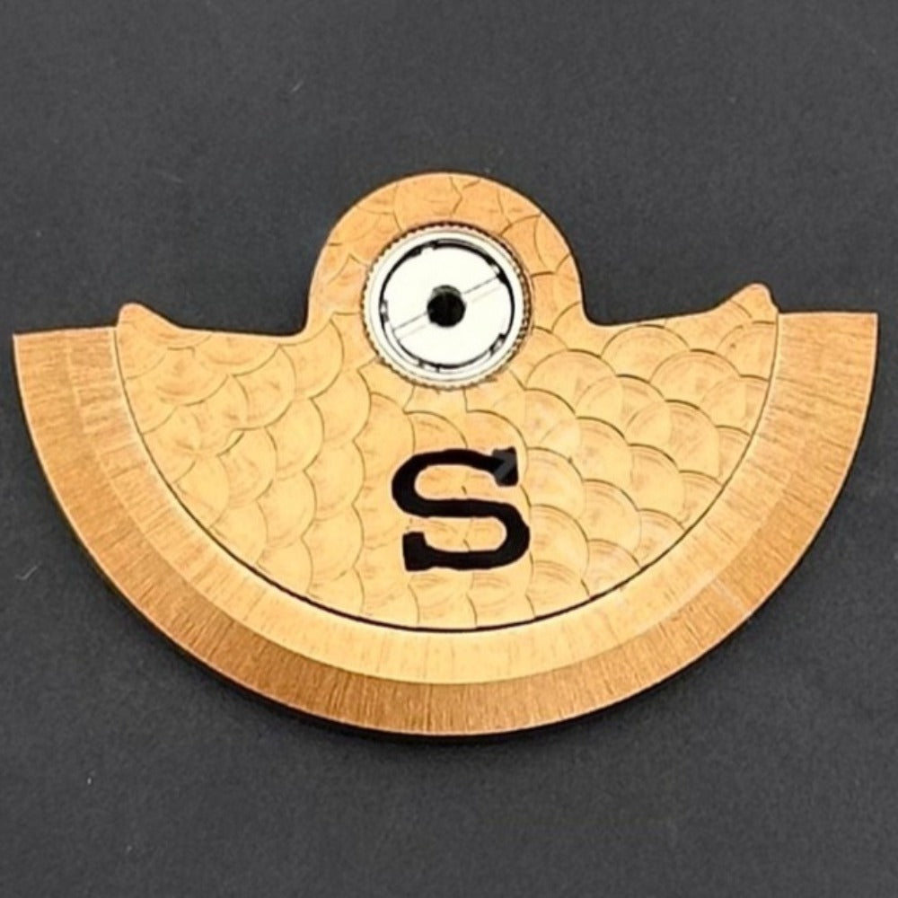 Modified S Carved Golden Fish Scale Rotor Oscillating Weight for NH35 NH36