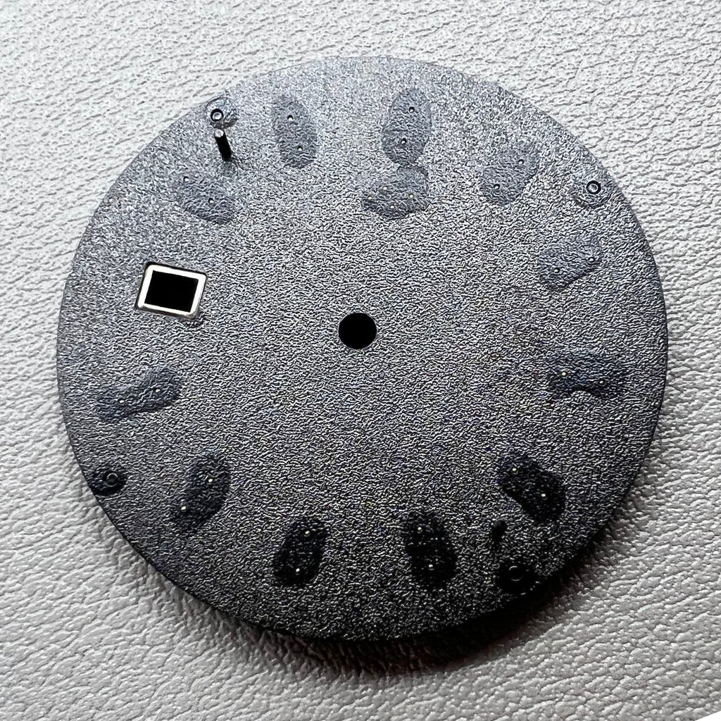 NO Lume Black Datejust 33mm Modified Watch Dial for Movement NH35 NH36