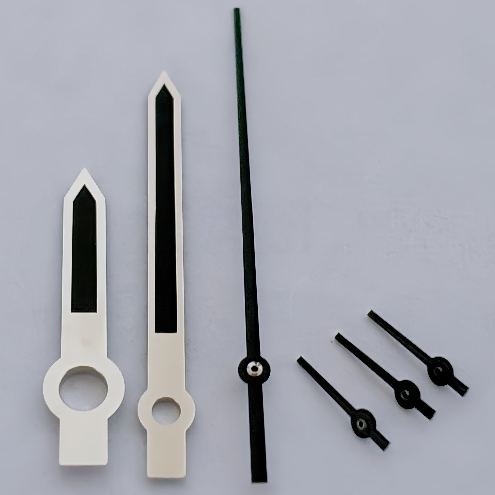 Silver Trim Black Painted Hands Fit for ETA/Dandong 7750 Movement M005.0/M005.1
