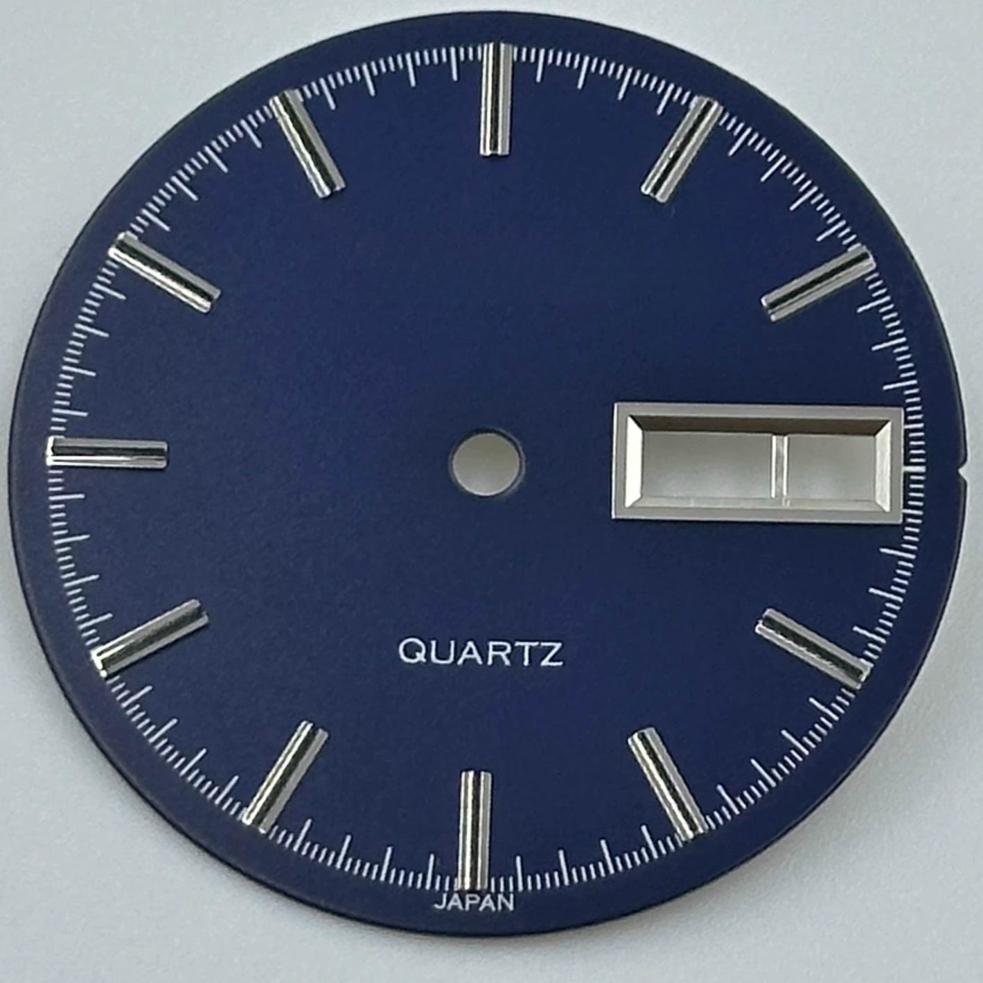 Blue 28.5mm No Lume Silver Nail Datejust Modified Watch Dial for 2305