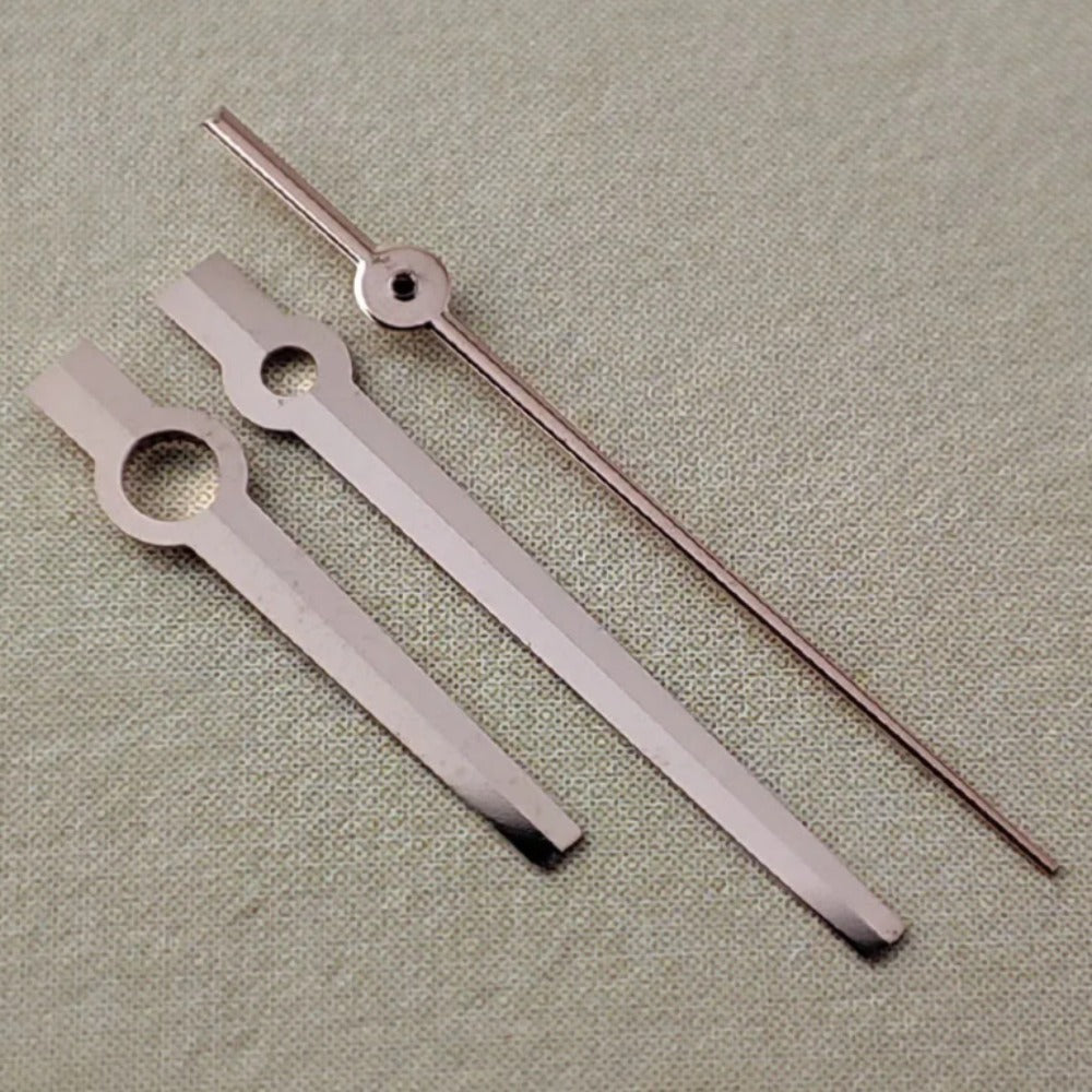 Modified 12.5mm Rose Golden Square Pointed No Lume Watch Hands for NH35/36 NH38