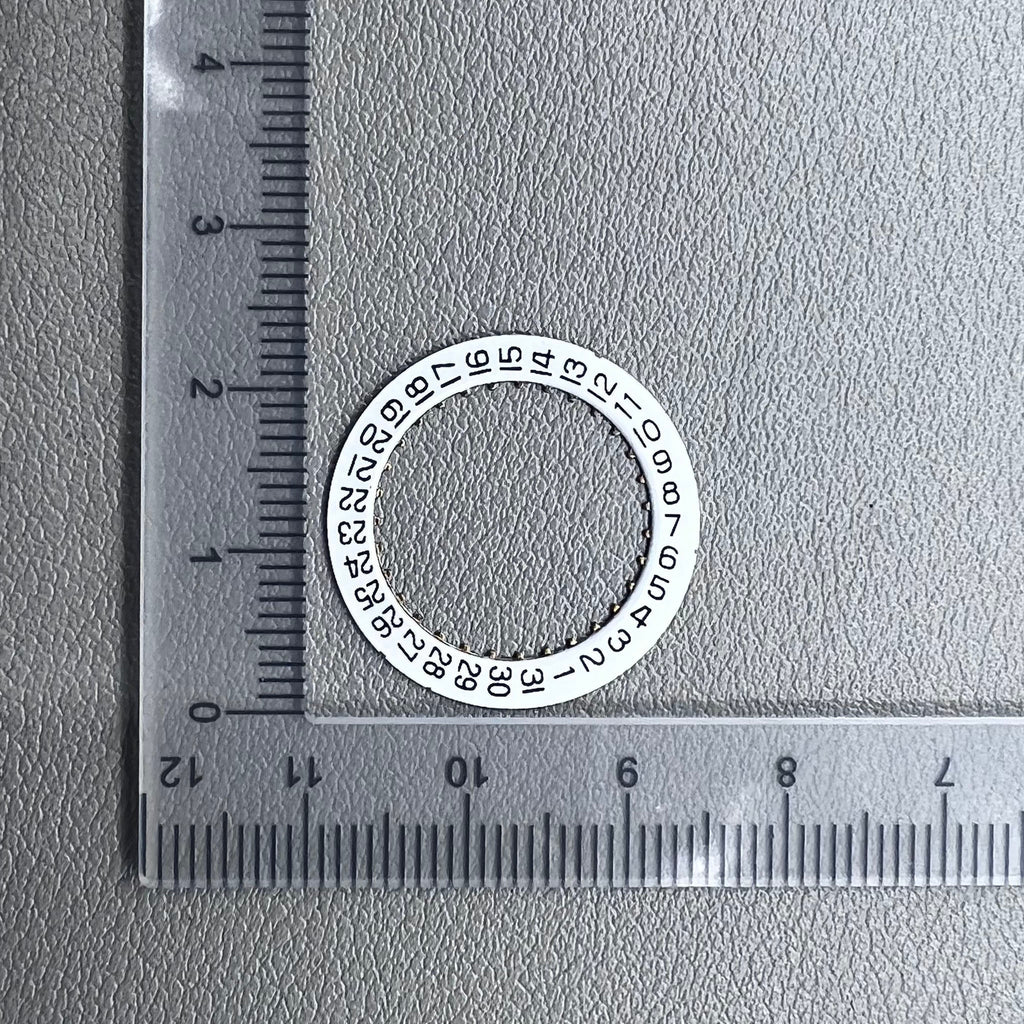 2 PIECES Date Disk Wheel Watch Day Dial Generic for ETA 2834 Movement