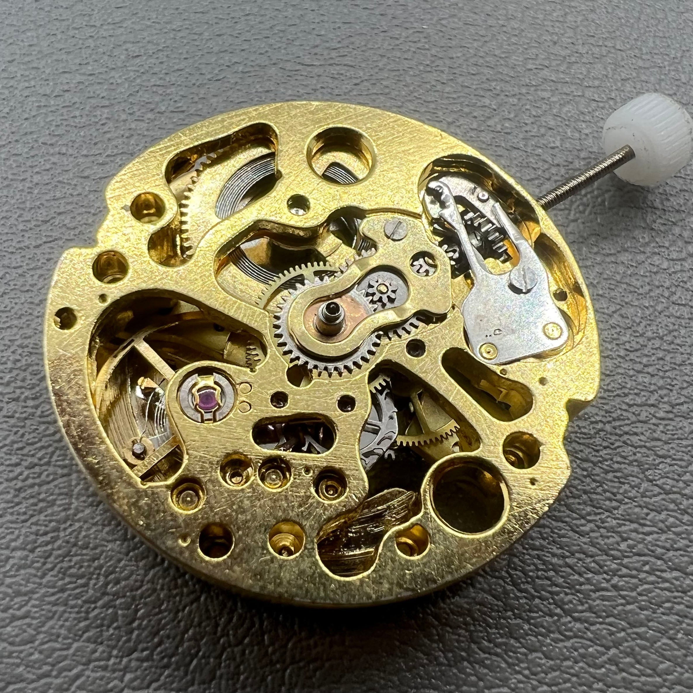 26.5mm Diameter 7120 Golden Hollow Carved Mechanical Automatic Movement