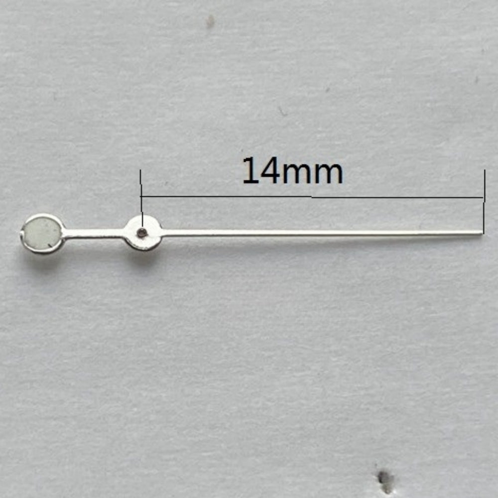 3pcs 14mm Silver with Lume Watch Hands for Lady Seagull ST6 Automatic Mechanical