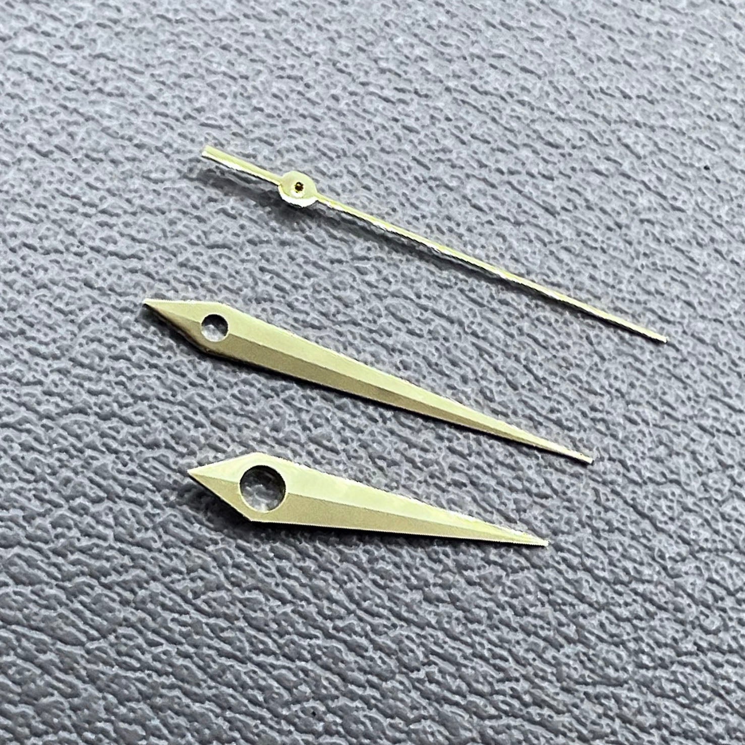 Golden Trim NO Lume Arrow Shape Watch Hands for NH35 NH36 7S26 NH70 NH72
