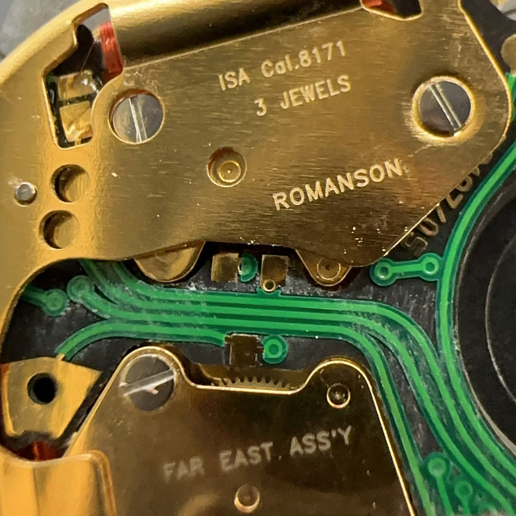 ISA8171 Multifunctional Quartz Movement Replace ISA 8161 Black Disk 6 Hands