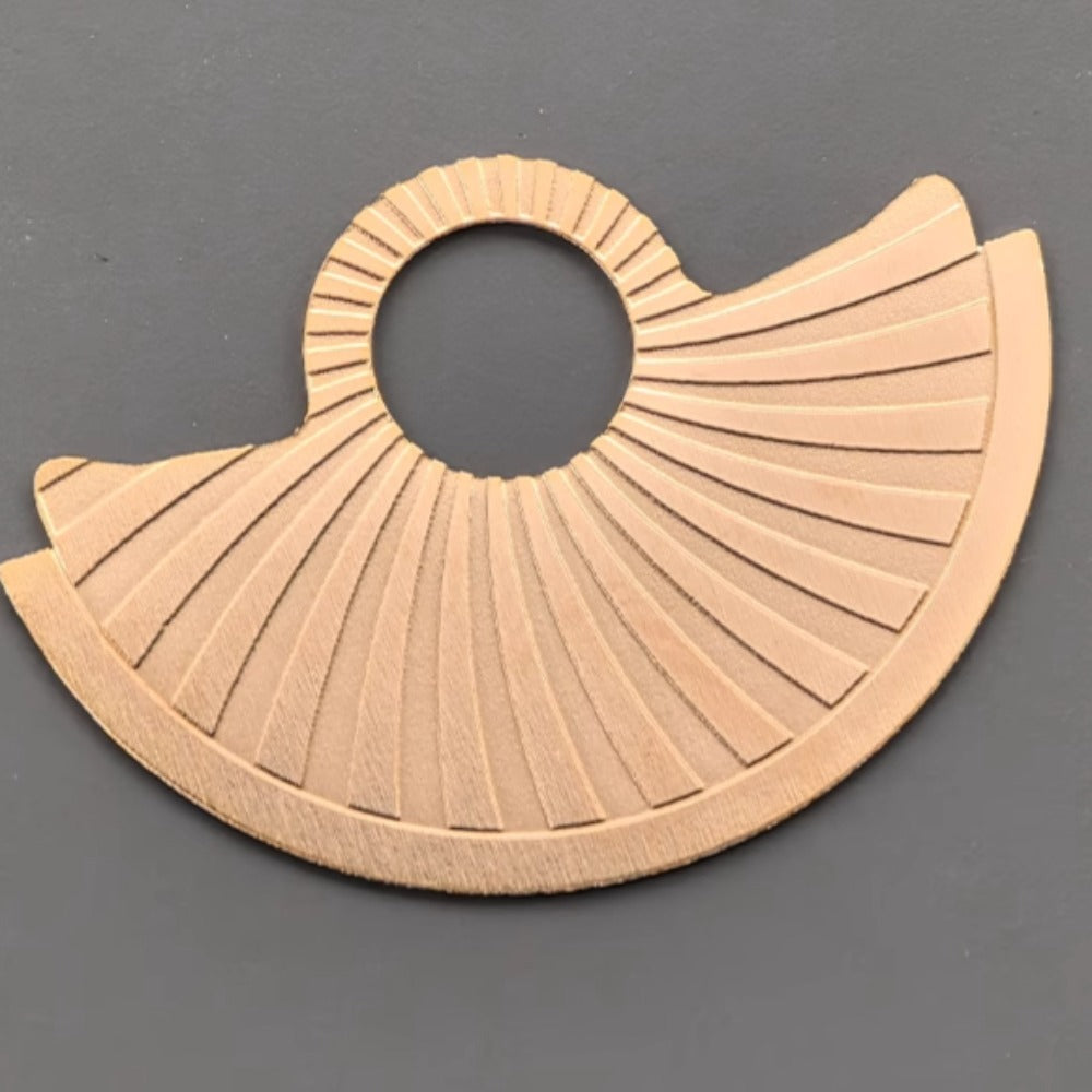 Rose Golden Oblique Wave Metal Rotor Oscillating Weight for NH35 NH36