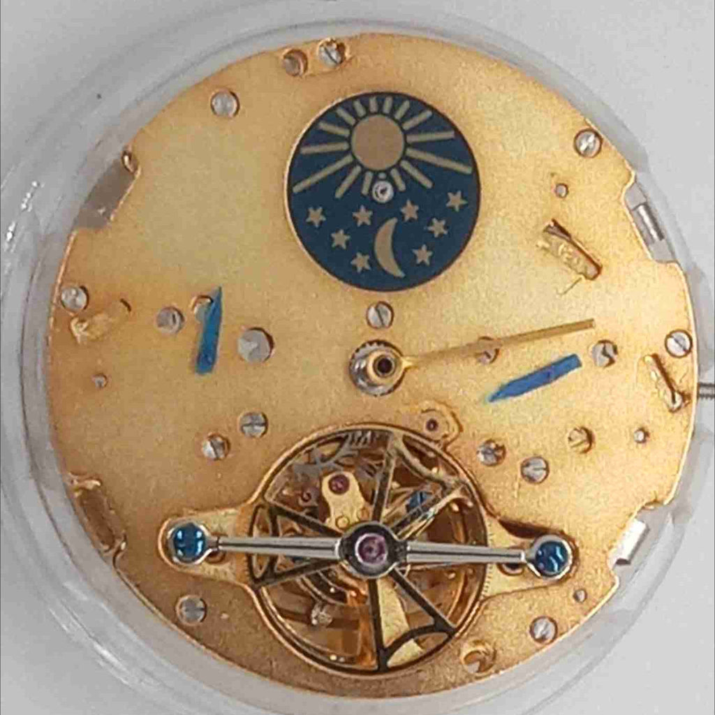 Shanghai Golden Tourbillon Mechanical Movement 3 Hands Small Seconds At 3/6/9/12