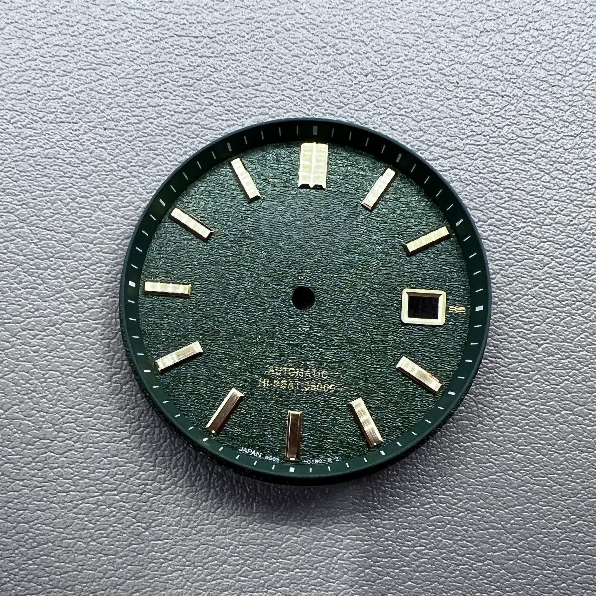 NO Lume Green Datejust  33mm Modified Watch Dial for NH35 NH36 Movement
