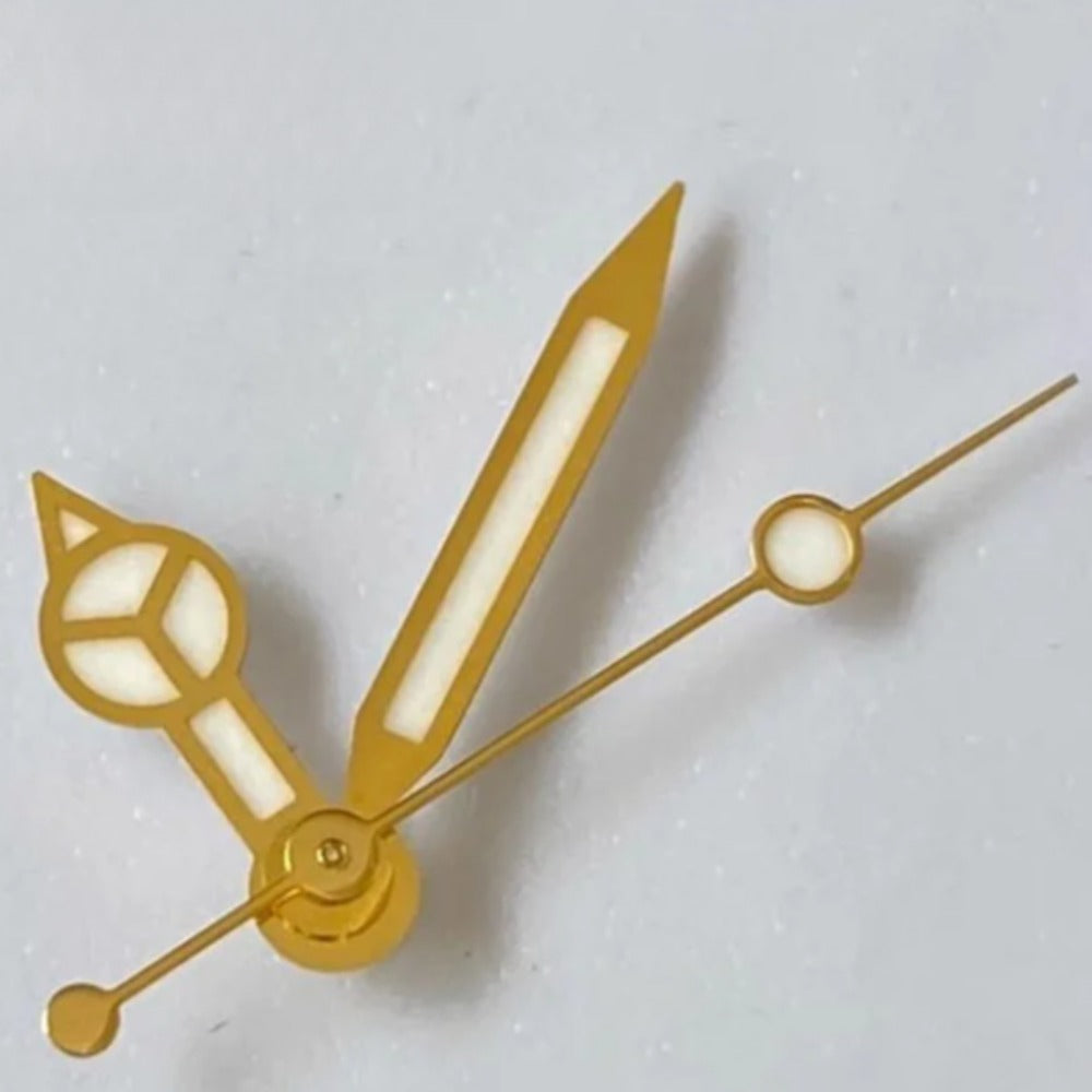 Golden Trim 8mmx12mmx12.5mm Green Lume Hands Set for NH34 NH35 NH36 NH38 NH39