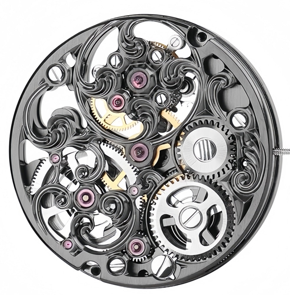 Hangzhou 3451D Mechanical Movement 2 Hands Hollow Hand Winding Flywheel
