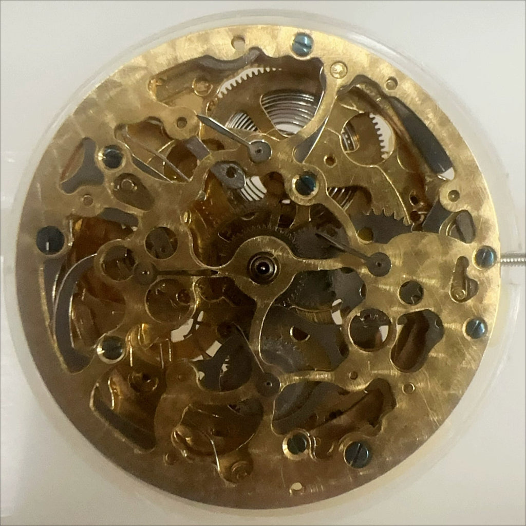 China Hangzhou Made 2189 Automatic Mechanical Movement 7 Hands Hollow Golden