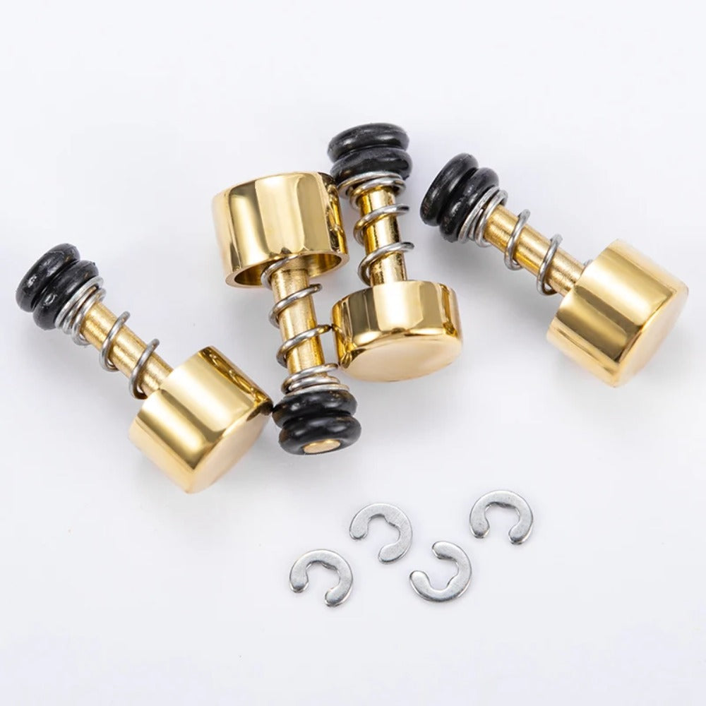 4pcs Gold Watch Push Buttons for Casio DW5600 Waterproof Stainless Steel
