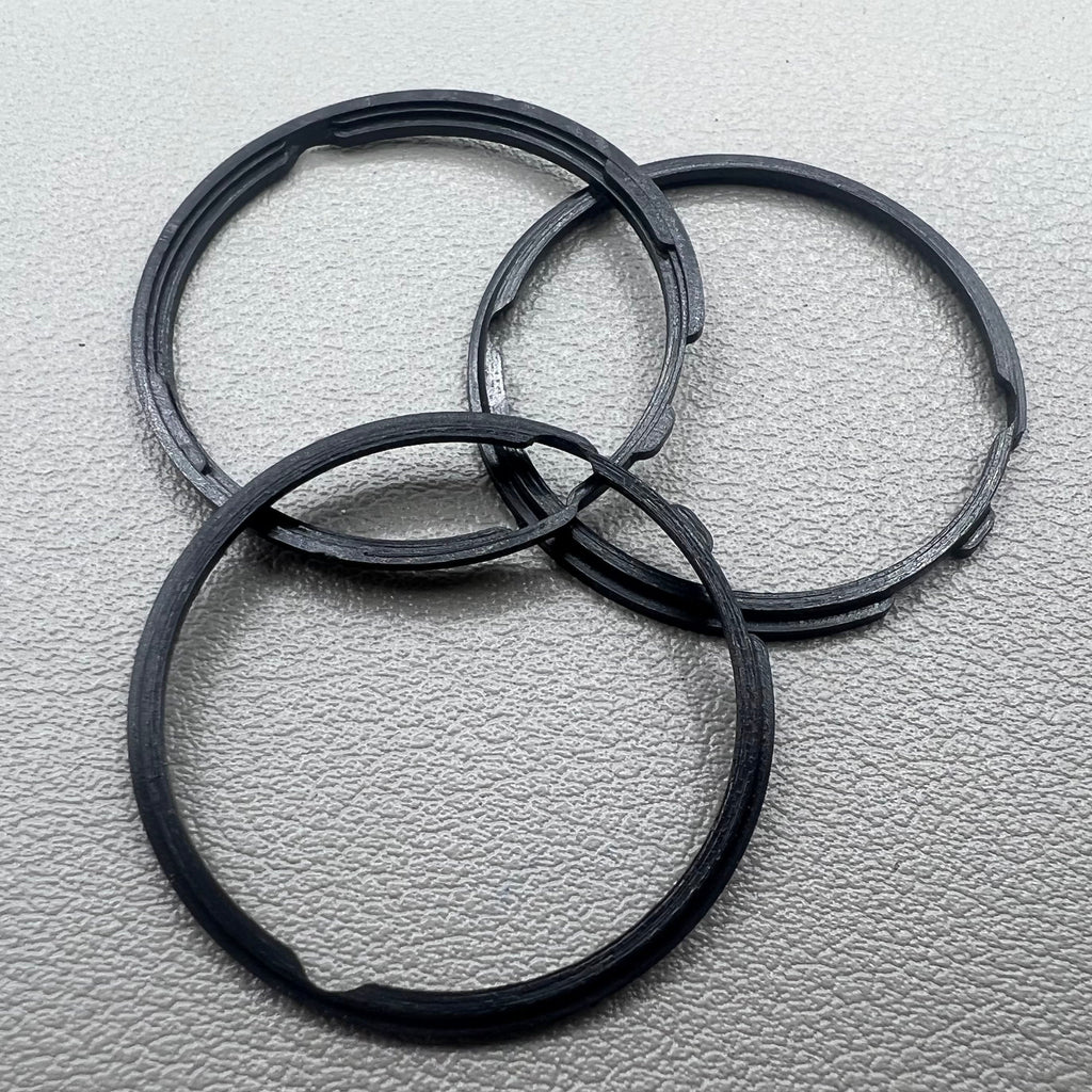 5 PIECES Black Cushion Mount Spacer Ring Fixing Ring for Orient 46941 Movement
