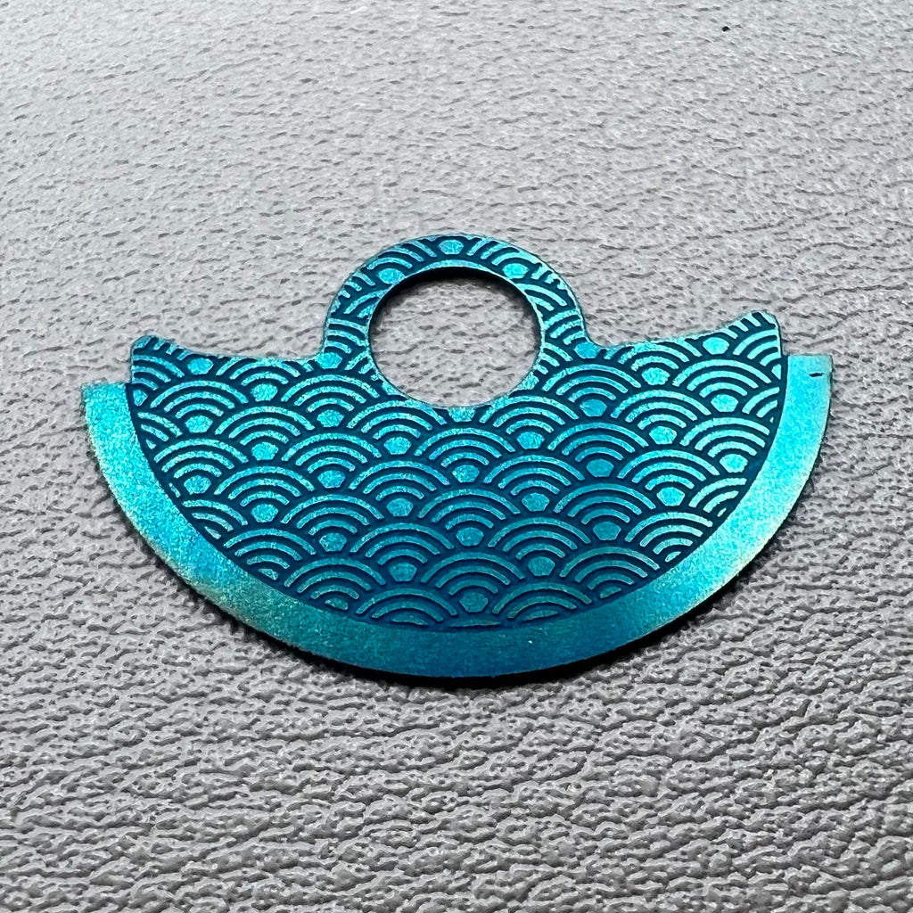 Dark Green Wave Metal Rotor Oscillating Weight Overlay Fit for NH35 NH36