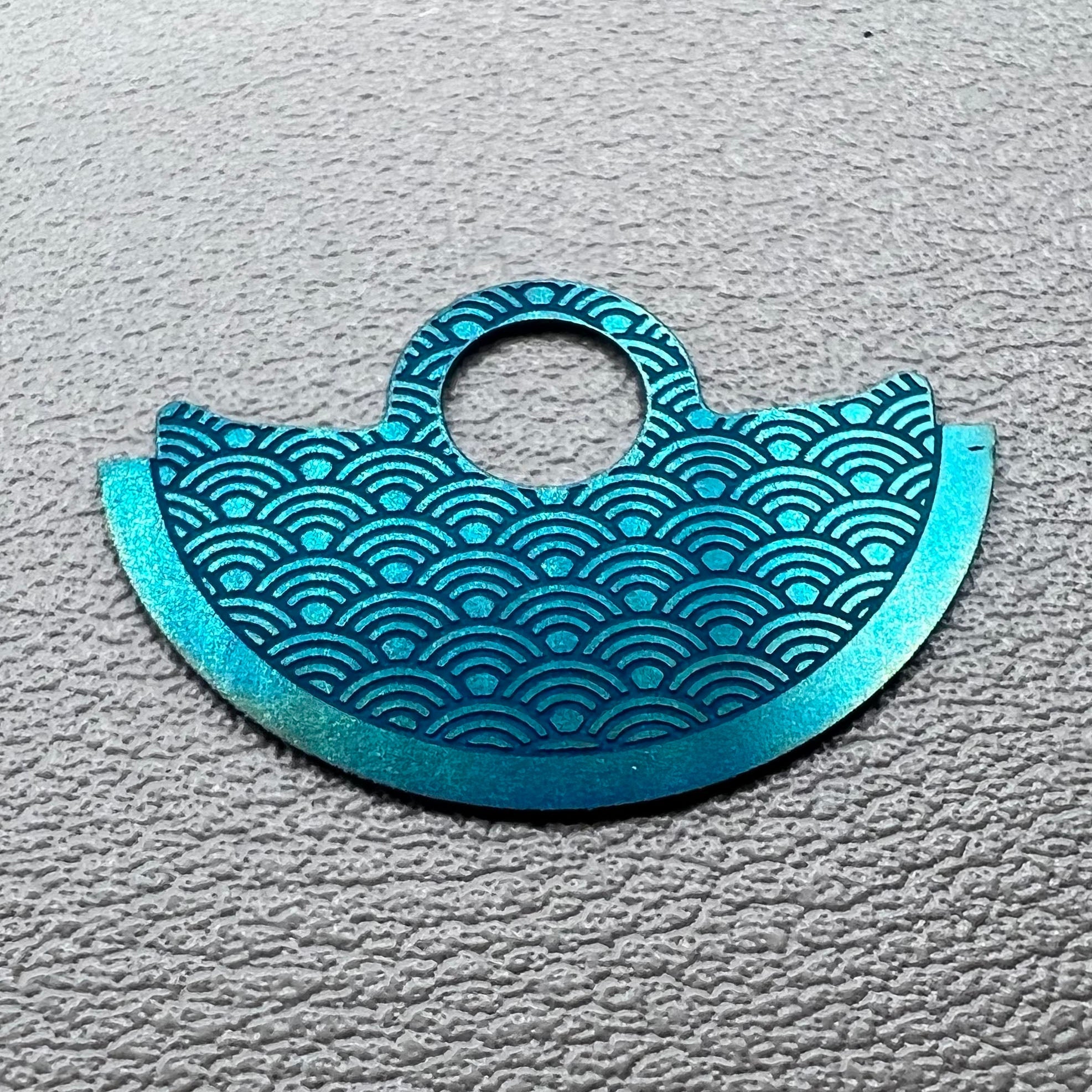 Dark Green Wave Metal Rotor Oscillating Weight Overlay Fit for NH35 NH36