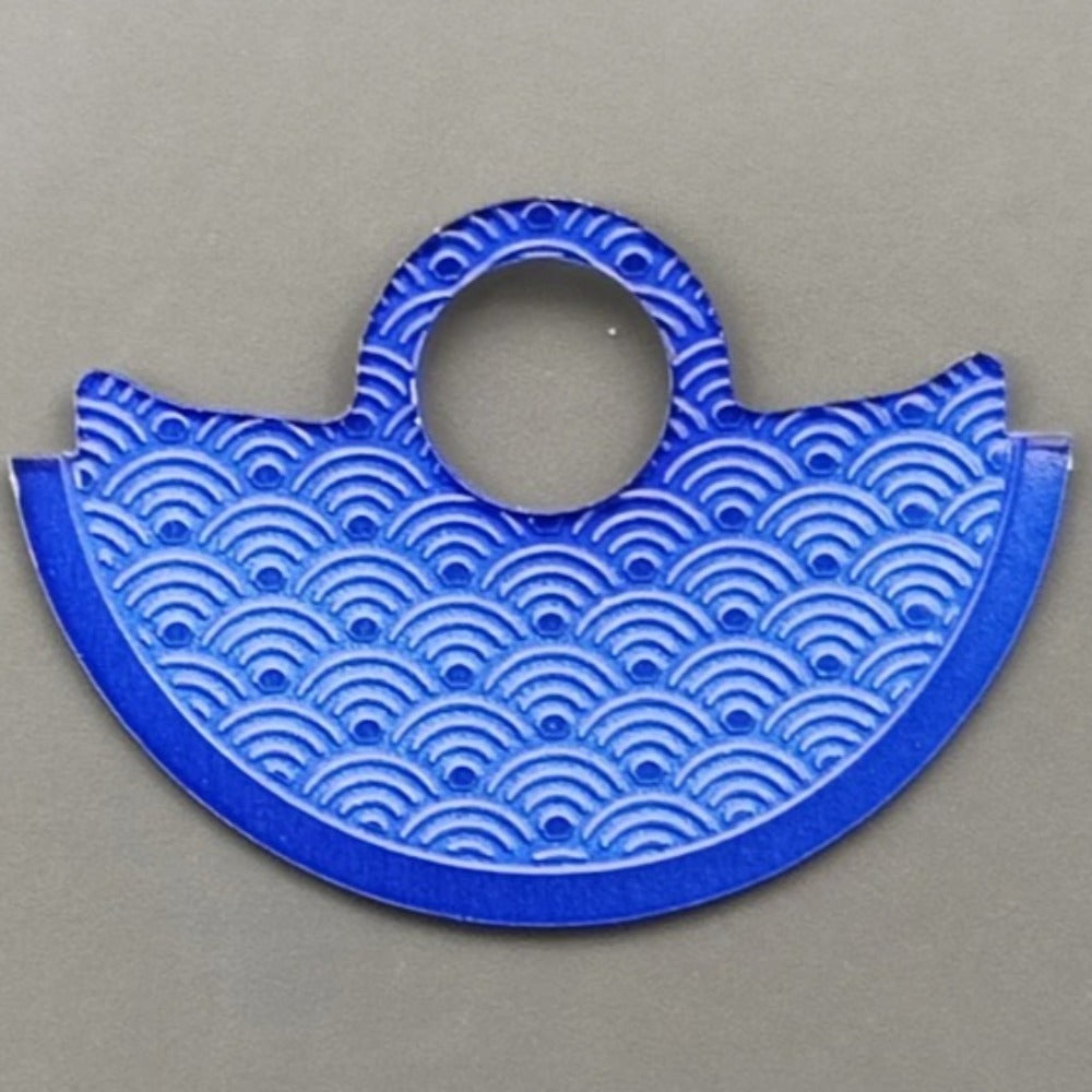 Lake Blue Waved Rotor Oscillating Weight Overlay Fit for NH35 NH36 7S26 4R35