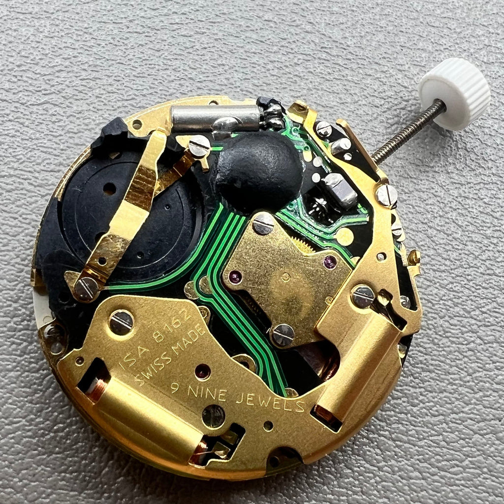 Swiss ISA 8162 Golden Disk Date@4 Quartz Movement ISA 8172 Replacement
