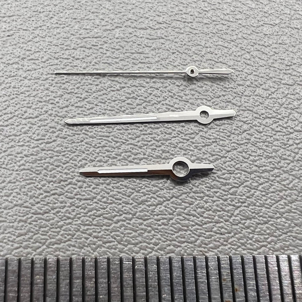 2 Sets/Pack Silver Trim Green Luminous Hands for ETA 2892 2846 2836 2824