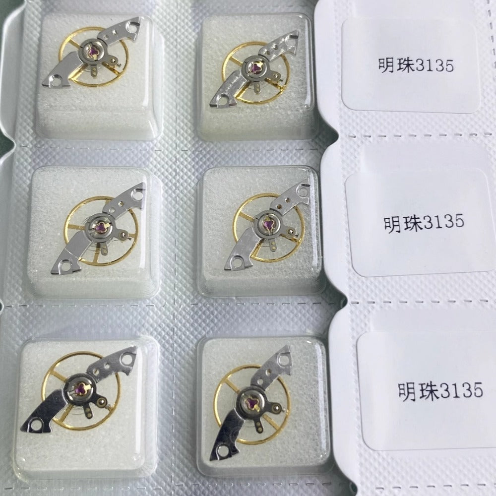 Complete Balance Wheel with Splint Generic for China Made Mingzhu 3135 Movement