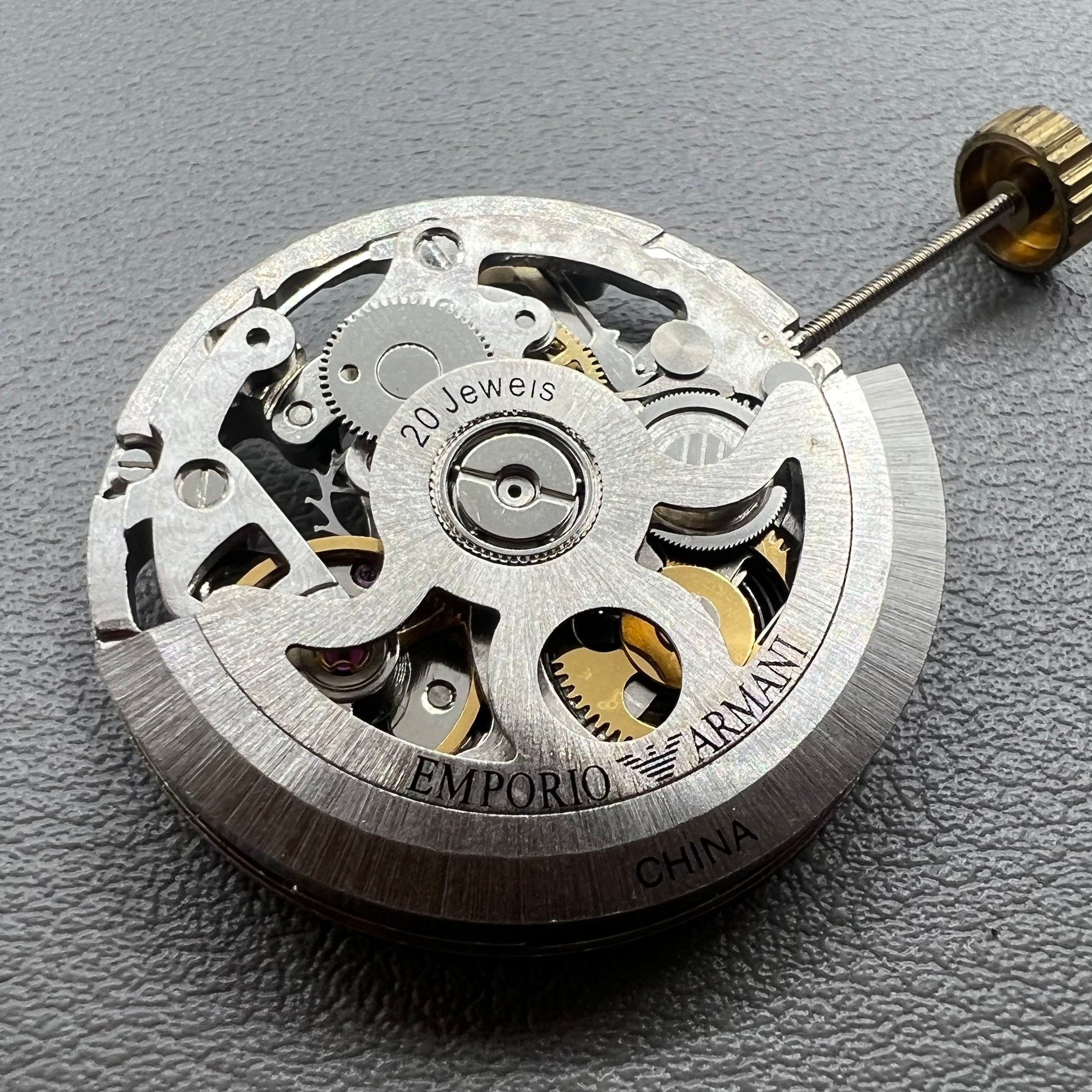 Hangzhou 2189 Silver Hollow Mechanical Movement Single Calendar