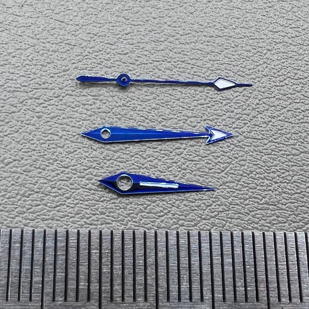 18.5X15.1X10.9mm Modified Blue Lume Watch Hands Set for ETA2836 2824 2892A2