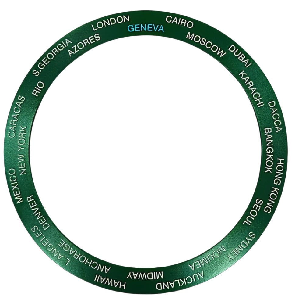 38/30.7mm Aluminium Slope Watch Bezel Forest Green Background for SKX007